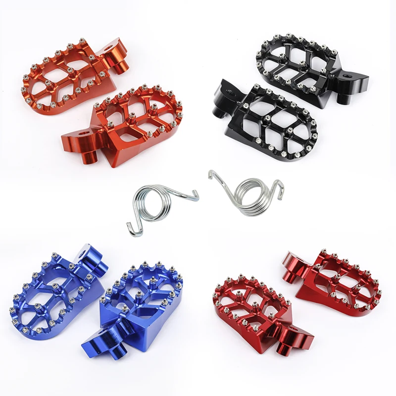 Motorcycle Wide Foot Pegs FootRest Footpegs Rests Pedals For Suzuki DRZ400S DRZ400SM DRZ 400S 400SM 2000-2021 Aluminum