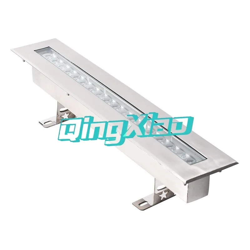 Stainless Steel Embedded Waterproof LED Linear Underwater Light For Pool Fish Pond Courtyard Colorful Landscape Lighting