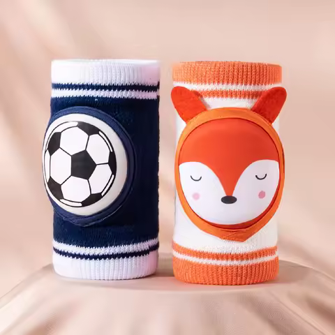 Hot Sale 1 Pair Crawling Gaiter Toddlers Protector Infant Baby Knee Pads Leg Grid Warmer Safety Girl Boy Kids Fruits Accessories