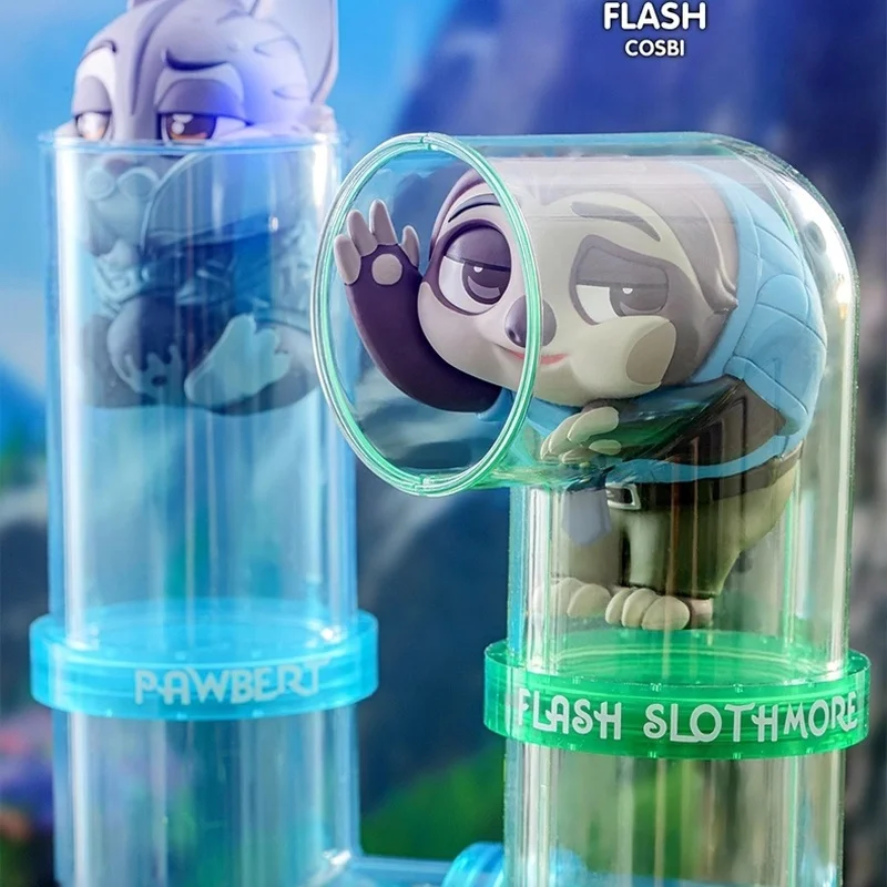 Zootopia 2cosbi слепая коробка мини-кукла Ник Джуди аниме милая мультяшная кукла игрушка изысканное украшение для стола сюрприз Mysterybox подарок