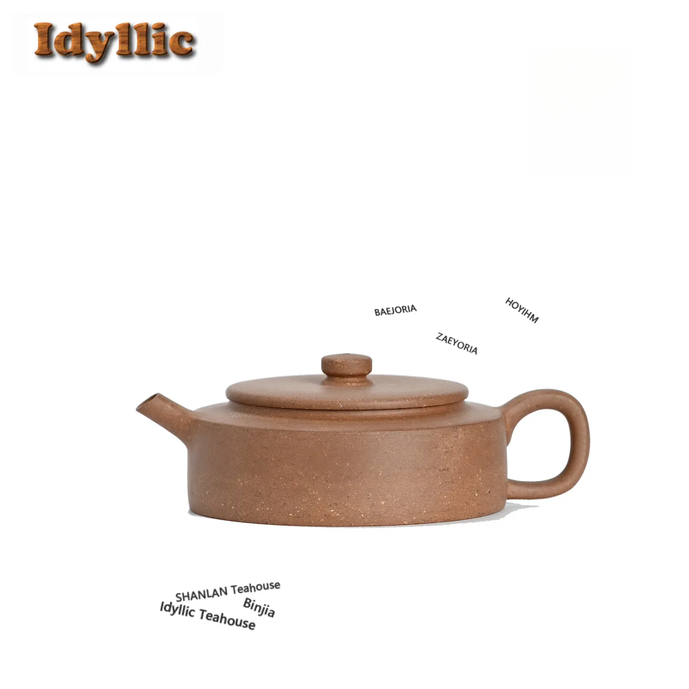 Teteras retro de arcilla púrpura Yixing de 150ml, hechas a mano, modelo Weekly Disk Pot, de arcilla de semillas de kenaf y mineral en bruto, tetera Zisha, artículos y adornos para el juego del té