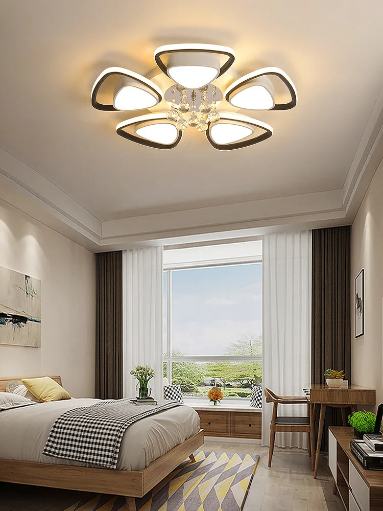 أضواء قلادة LED حديثة لغرف المعيشة وغرف النوم والأسقف الكريستالية وأضواء سقف المطبخ