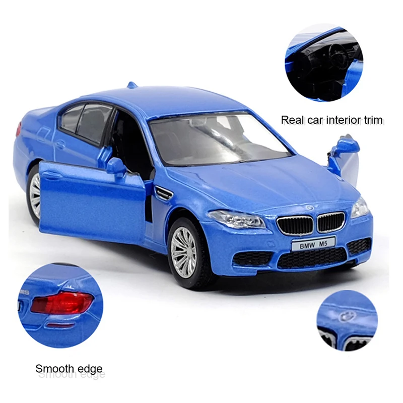 1:36 BMW M5 Pull Back Car Model Alloy Car Model Diecasts Metal Toy Vehicles Car Model Simulation Collection Kids Toy Gift F156