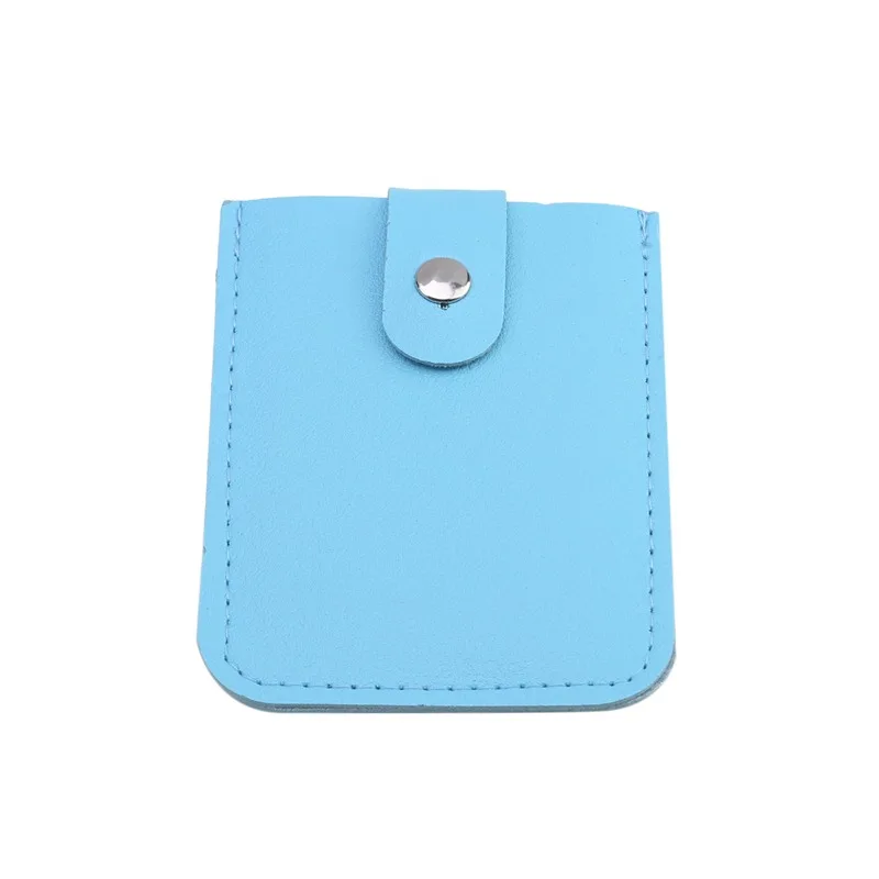 Pull-out Type Mini Card Wallet Fashion PU Leather Card Pockets Thin Purses Laminated Concealed Anti Theft ID Card Holder Unisex