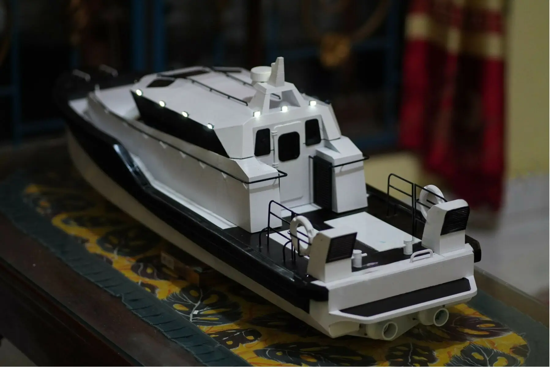 [85Cm] Remote control patrol boat PATROL JETBOAT 3D printing, jet power