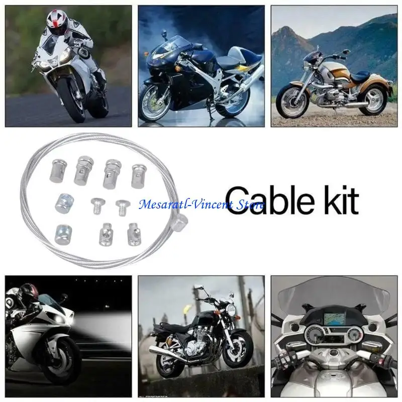 A70F Small Motorcycle Brake Cable Replacements Emergency Clutch Repair for Riding