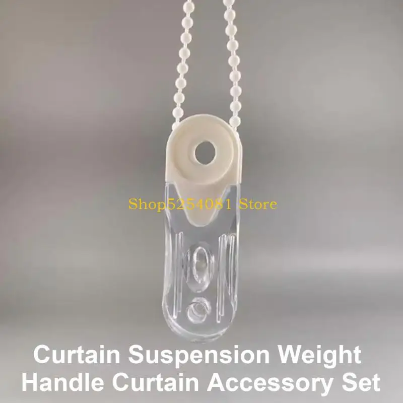 AXYC Venetians Blind Roller Chain Pull Handle 8Pcs Transparents Cord Pendant