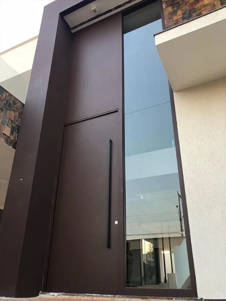 

Swing Entrance House Doors Main Front Exterior Entry Pivot Double Casement Door Modern Security Door Aluminum Home Decor Custom