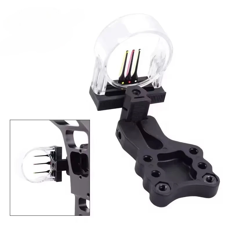 Compound Bow Sight Archery 3 Pins Scope Microscopic Adjustable Metal Hunting Professional Composite Arrow Set Accessories