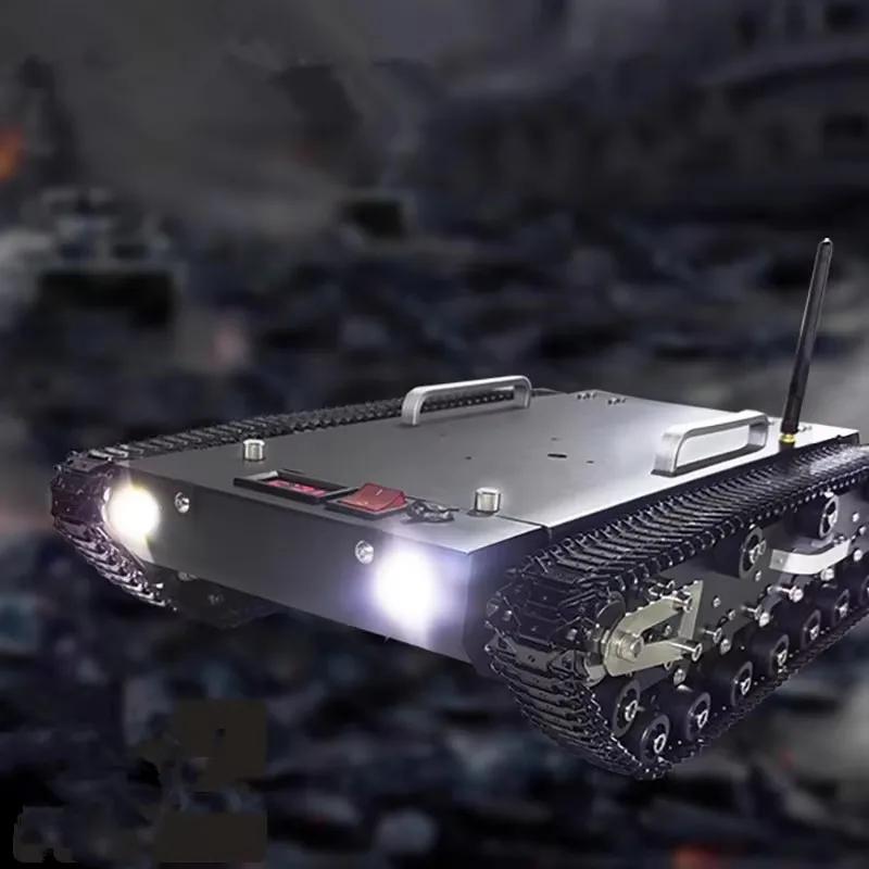 Big load Tank car Chassis RC Tracked Car large size shock absorption car chase with suspension system metal track