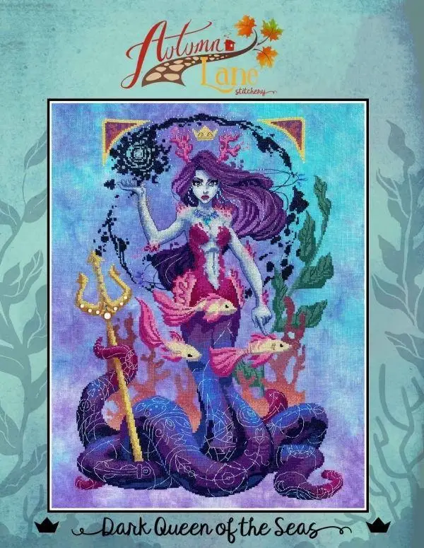 

Набор для вышивки крестиком с зимним флагом, Рождество, королева темноты на море 43-57