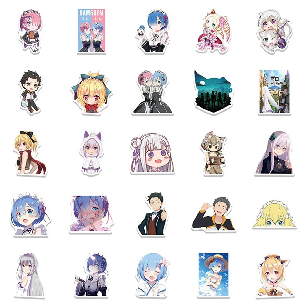 Riman Re: Zero Infinity Graffiti pegatina impermeable personalizada, personajes de dibujos animados, guitarra decorativa linda, venta al por mayor,