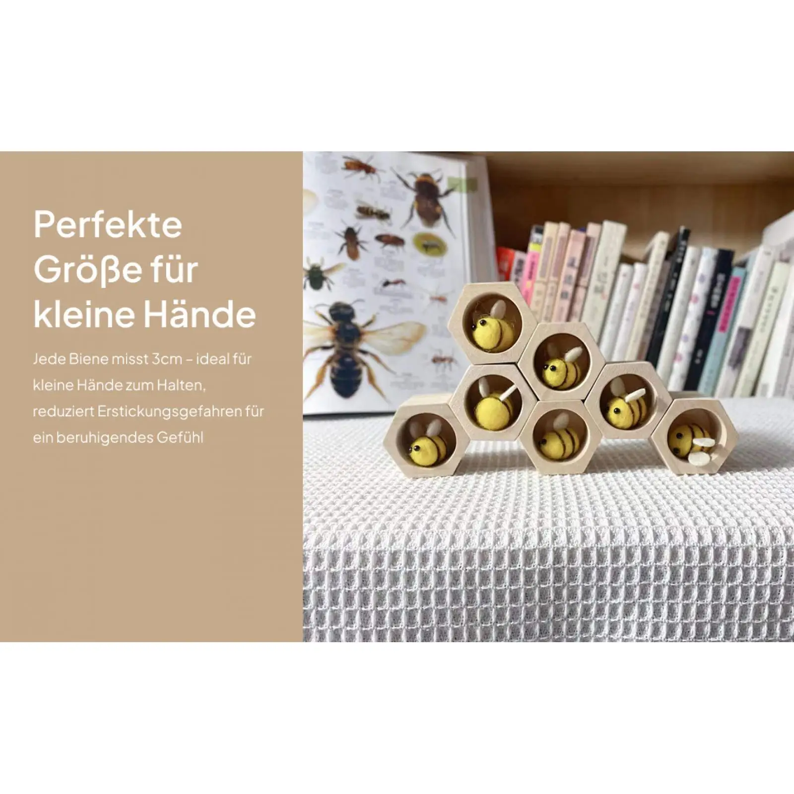 Holz-Bienenstock-Spiel, frühe Bildung, Kindheit, kognitiv, früh