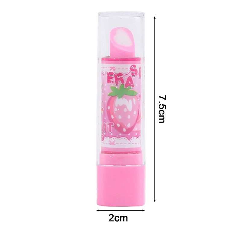 Lipstick Vorm Gum Voor Kinderen Cartoon Leuke Student Kawaii Gum Schattige Studenten Stationair Willekeurige Kleur Groothandel Artikelen