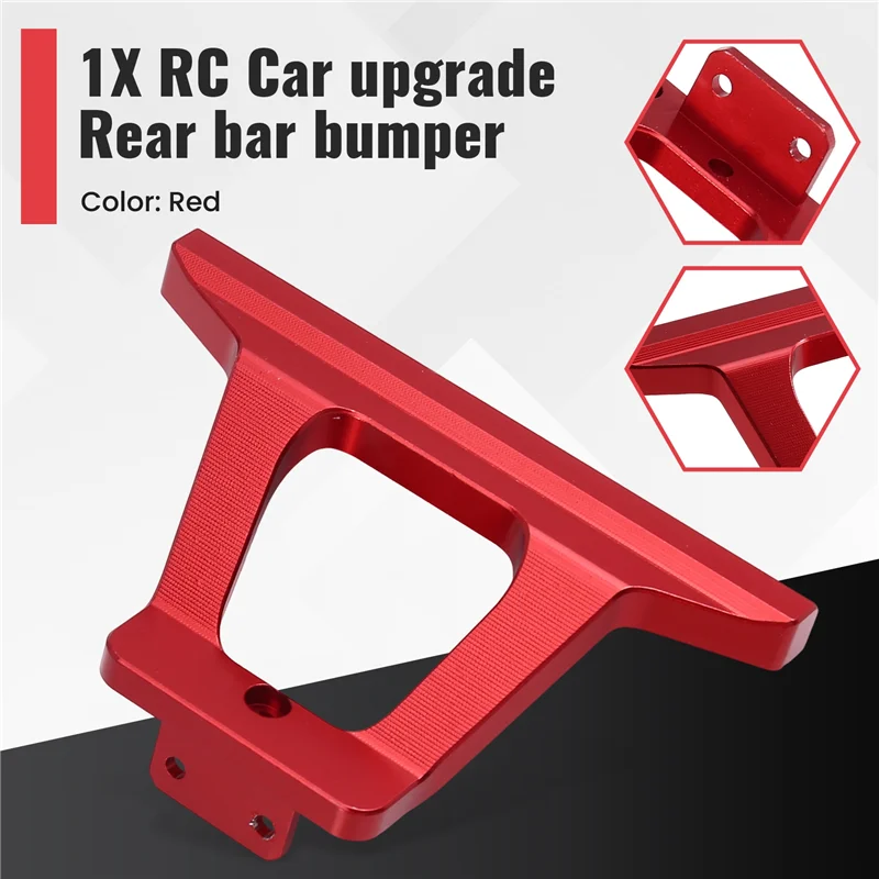 YSUN-pour MJX 1/14 14209 14210 Compatible RC voiture mise à niveau barre arrière pare-chocs Kit pièces d'accessoires