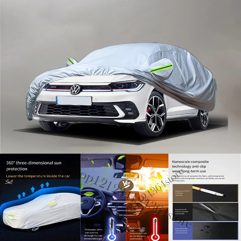 

For Volkswagen polo Car cover Exterior Car Cover Outdoor Protection Full Car Covers Waterproof