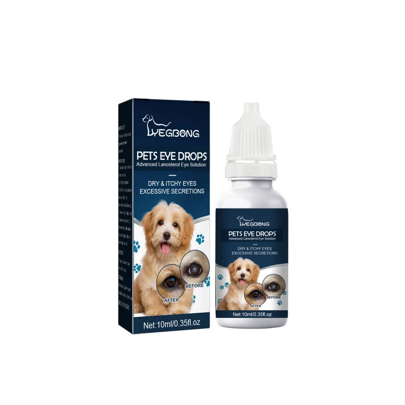 Pet eye drops, cat and dog tear stains, relieve eye itching, gentle cleansing face eye drops