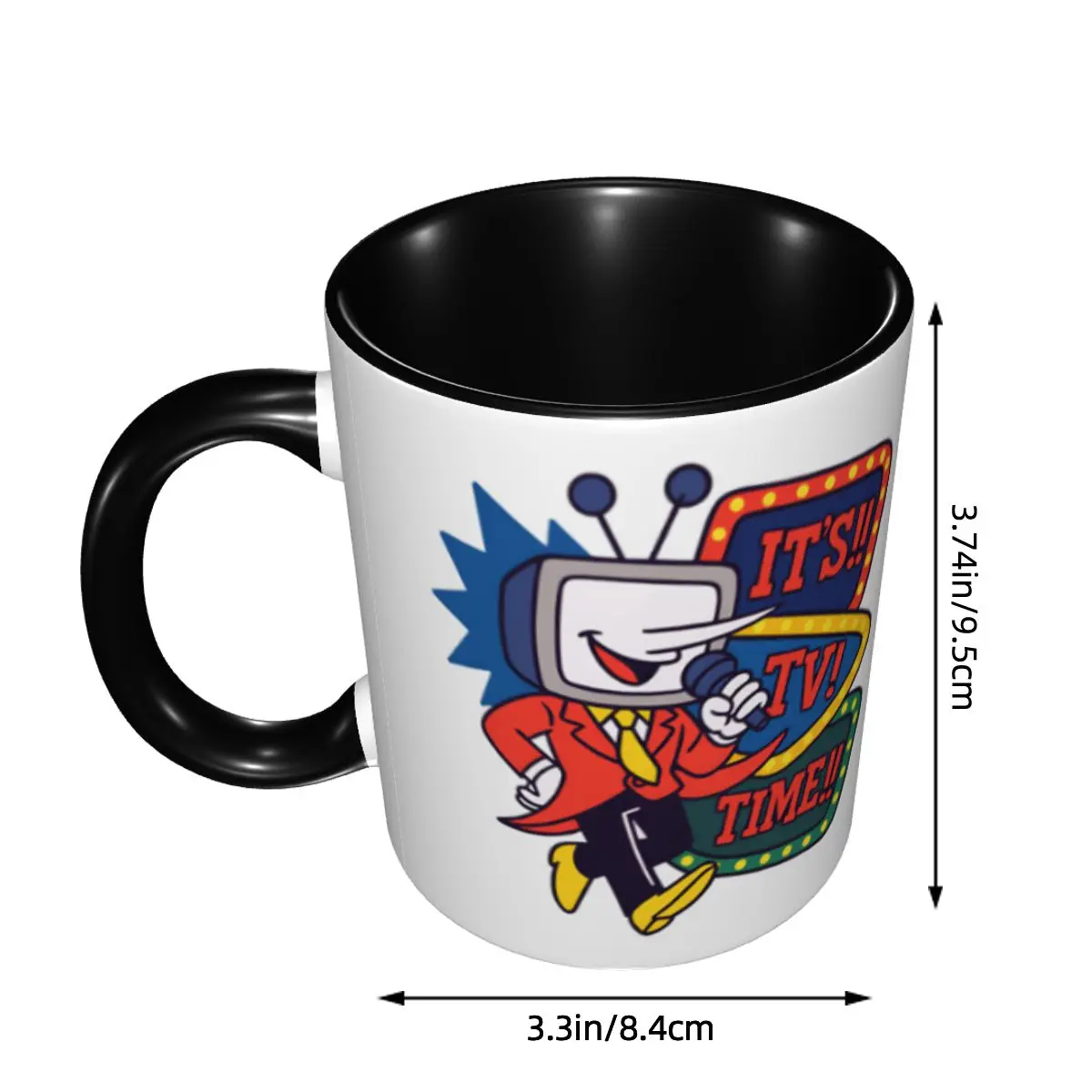 Tenna It's TV Time Meme Deltarune Game Mug Personalized Ceramic Coffee Mug Cup Creative Gift