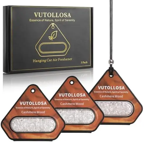 

Набор из 3 автомобильных освежителей воздуха - аромат Cashmere Wood | Долговечные и стильные | Автомобильные аксессуары VUTOLLOSA