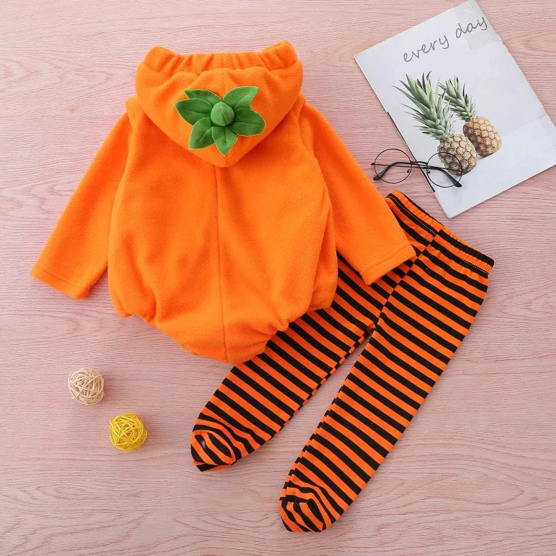 Cosplay Baby Mädchen Jungen Halloween Kleidung setzt Langarm Fleece Reiß verschluss Kapuze Stram pler Jacke Herbst Baby Mädchen Outfit neu