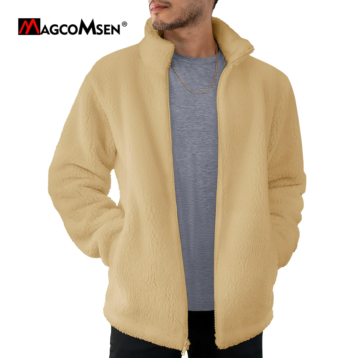 Why the MAGCOMSEN Autumn Winter Sherpa Jacket is the Perfect Outer Jacket for Cold Weather