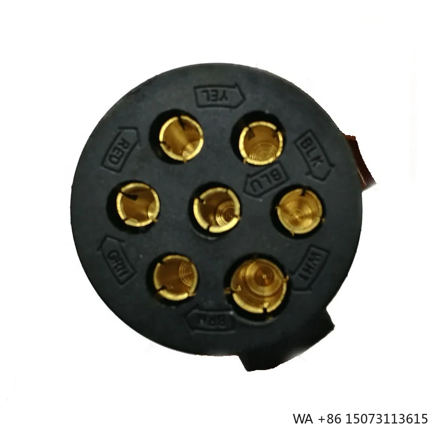

24V EU 7-Pin Plastic Trailer Socket N 7-Way Towing Truck Electric Connector