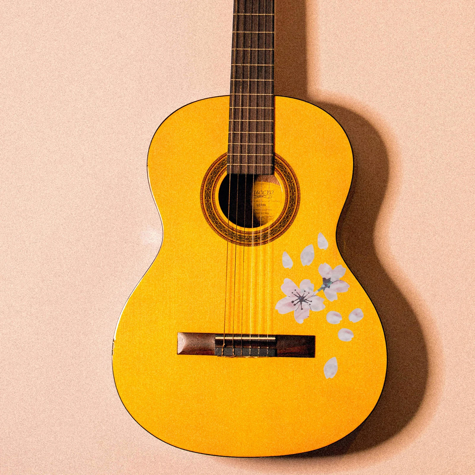 

2pcs Flower Style Fretboard Decal Decorative Self-Adhesive Sticker For Electric Acoustic Decoration Guitar Accessories Creative