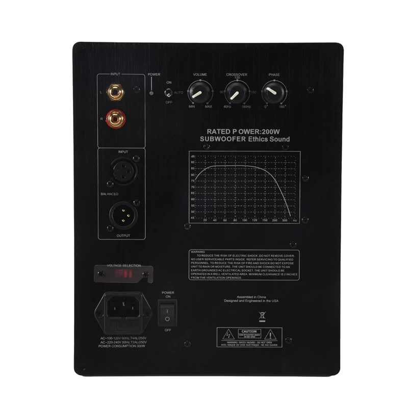 HIFI Mono 200W Digital Active Power Amplifier Board Pure Bass Professional Home Audio EU Plug