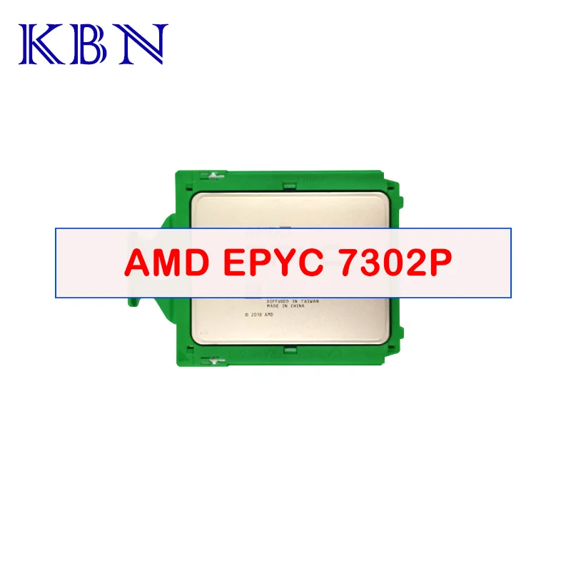 AMD EPYC 7302P CPU 7nm 16-Cores 32-Threads 3.0GHz 128MB 155W processor Socket SP3 Server EPYC7302P CPU