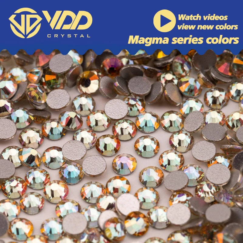 VDD SS6-SS30 350 Magma-Moon Glass Rhinestones Crystal Flatback Strass Gems Stones Glitter For Nail Art DIY Crafts Decorations