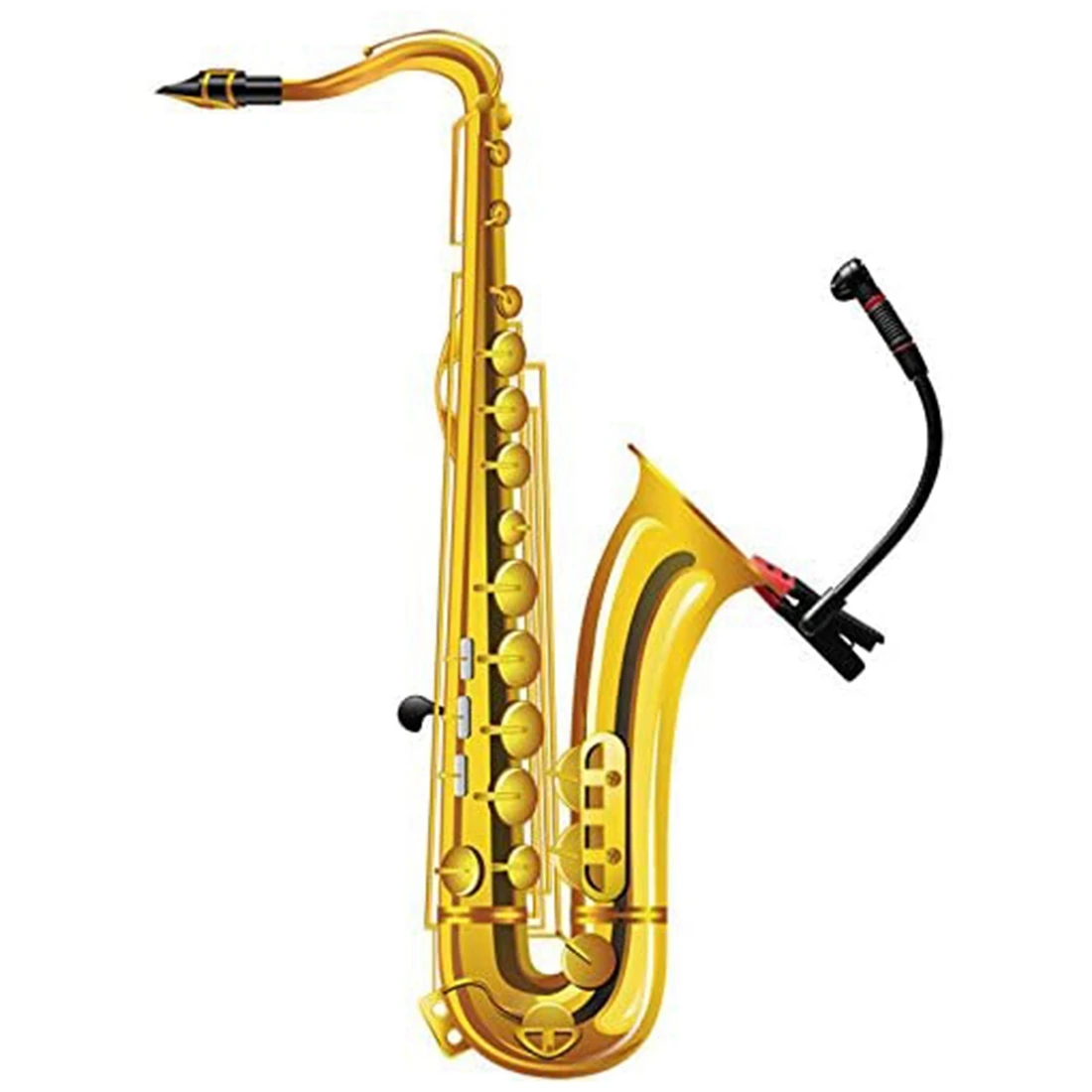 IM500 Clip-on Instrumental Condenser Microphone Gooseneck Mic for Orchestra Saxophone Trumpet Saxe