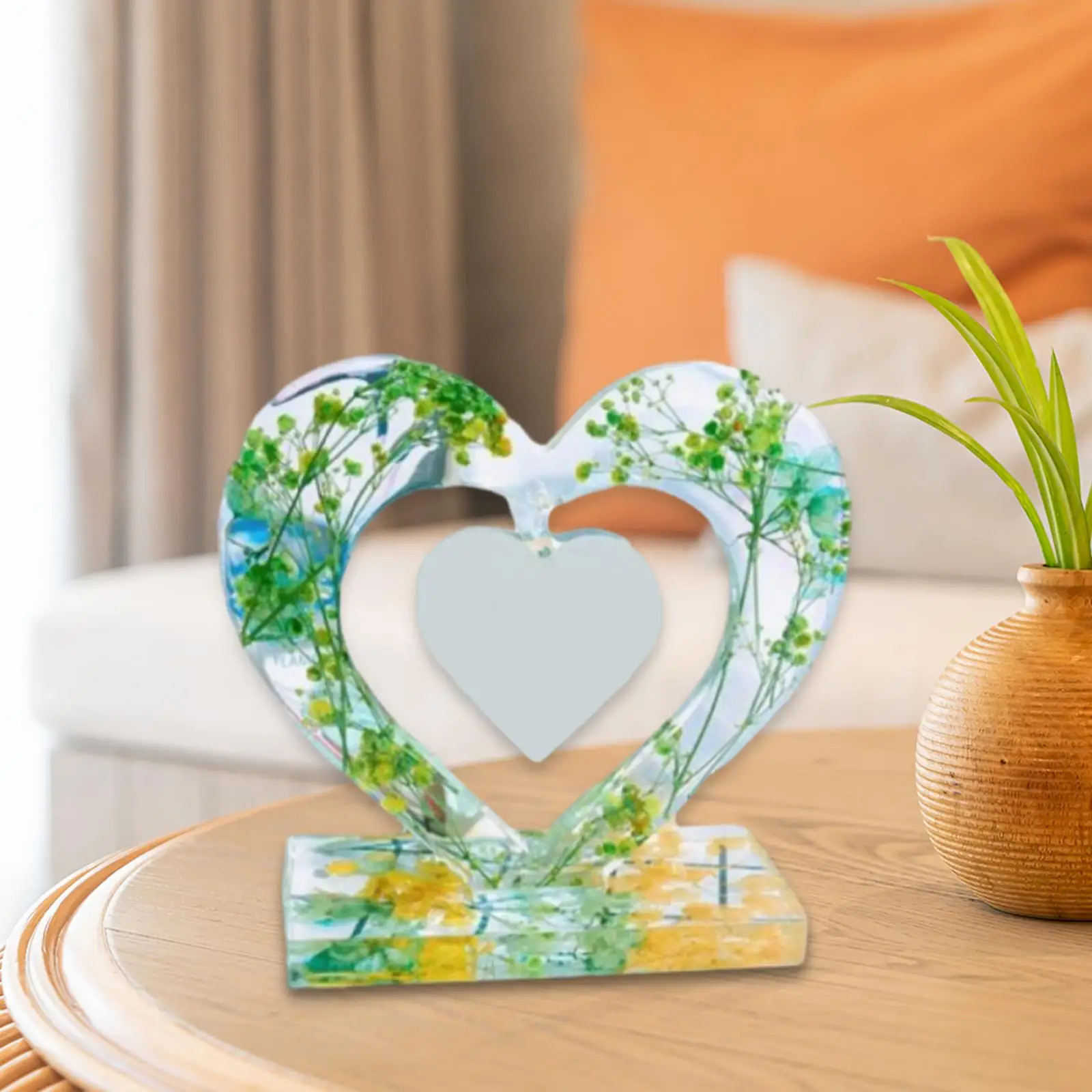 Silicone Photo Frame Mold with Base for Resin Casting Epoxy Resin DIY Craft Ornament Home Decoration Gift