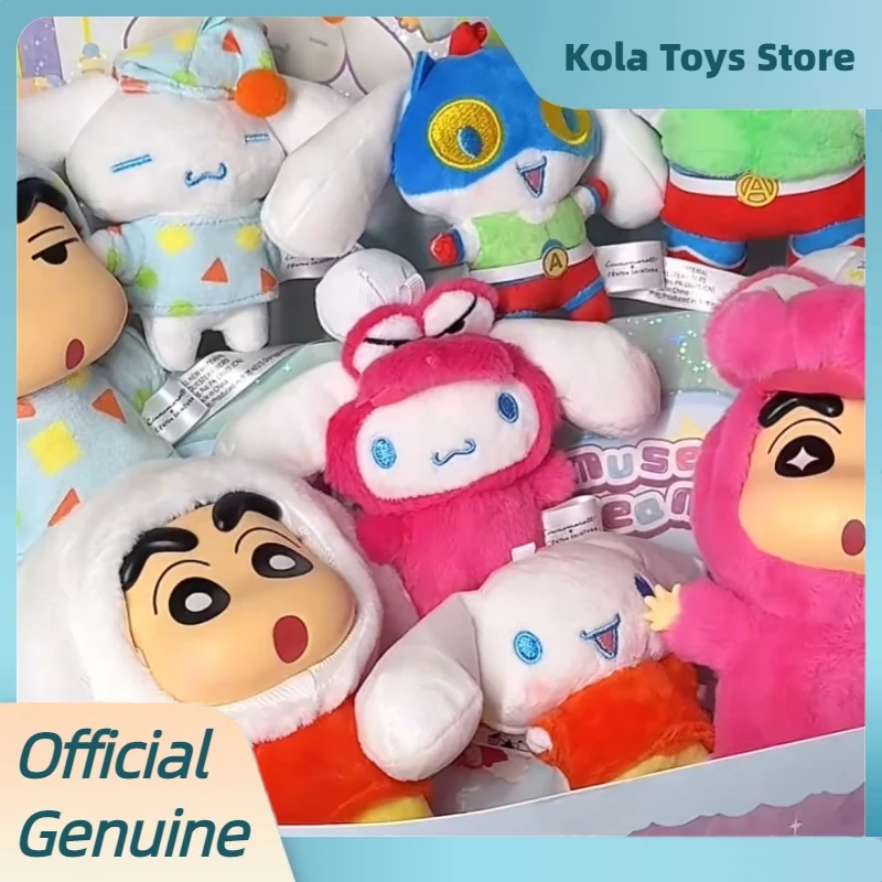 

Genuine Cinnamoroll X Crayon Shin-Chan Amusement Dreamland Series Blind Box Vinyl Plush Pendant Dolls Mystery Box Toys Gifts