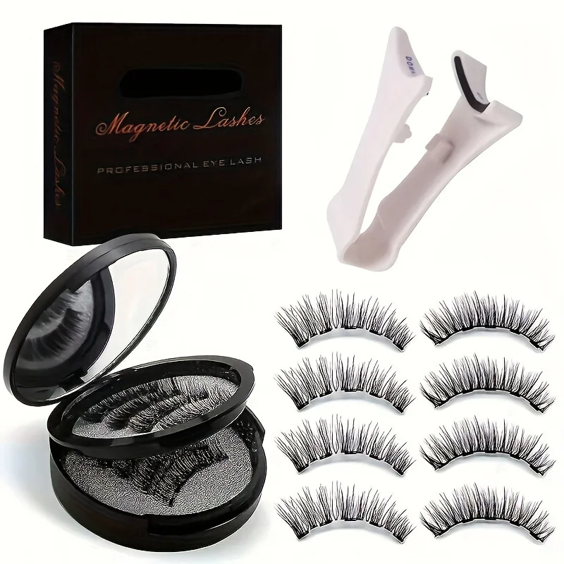 8 قطعة مجموعة الرموش المغناطيسية الرموش الصناعية الطبيعية مقاوم للماء الرموش طقم تمديد قابلة لإعادة الاستخدام Wispy الرموش الصناعية أدوات ماكياج #1