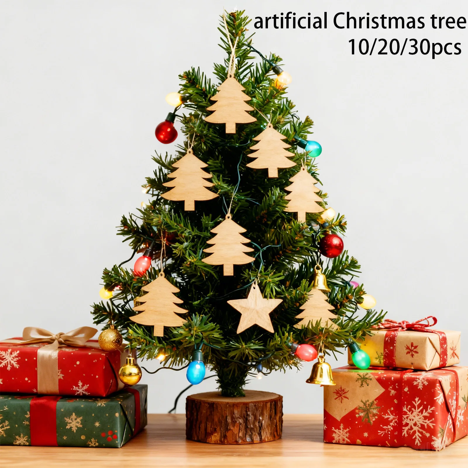 

Деревянное 3D-украшение в масштабе HO/N: креативный настольный декор для создания рождественской сцены, украшения для диорамы, праздничного дома и вечеринок