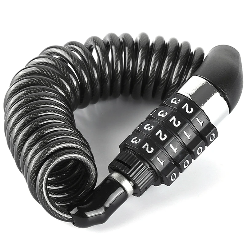 دراجة صغيرة كلمة السر قفل المحمولة خوذة قفل دائم أسلاك الفولاذ سلسلة قفل ل إطار الجبلية قفل دراجة اكسسوارات