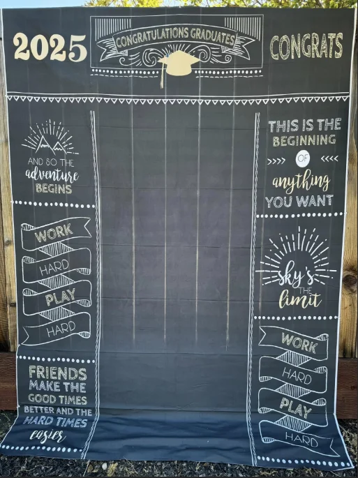 Mocsicka Sfondo fotografico 2025 Festa di laurea Sfondo Laurea Prom Sfondo fotografico Congratulazioni Laureati Banner