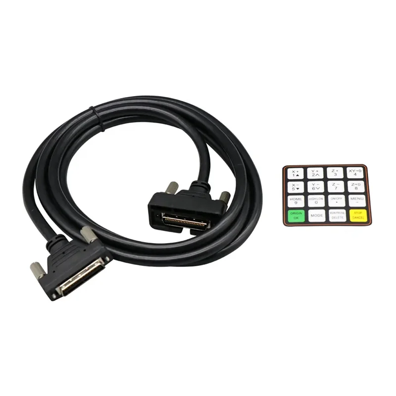 Y17A Per Richauto A11 A12 A15 A18 DSP Cavo Controller CNC 4M Pulsante Inglese Pellicola CNC Lavorazione Del Legno Incisione Parti del Controller