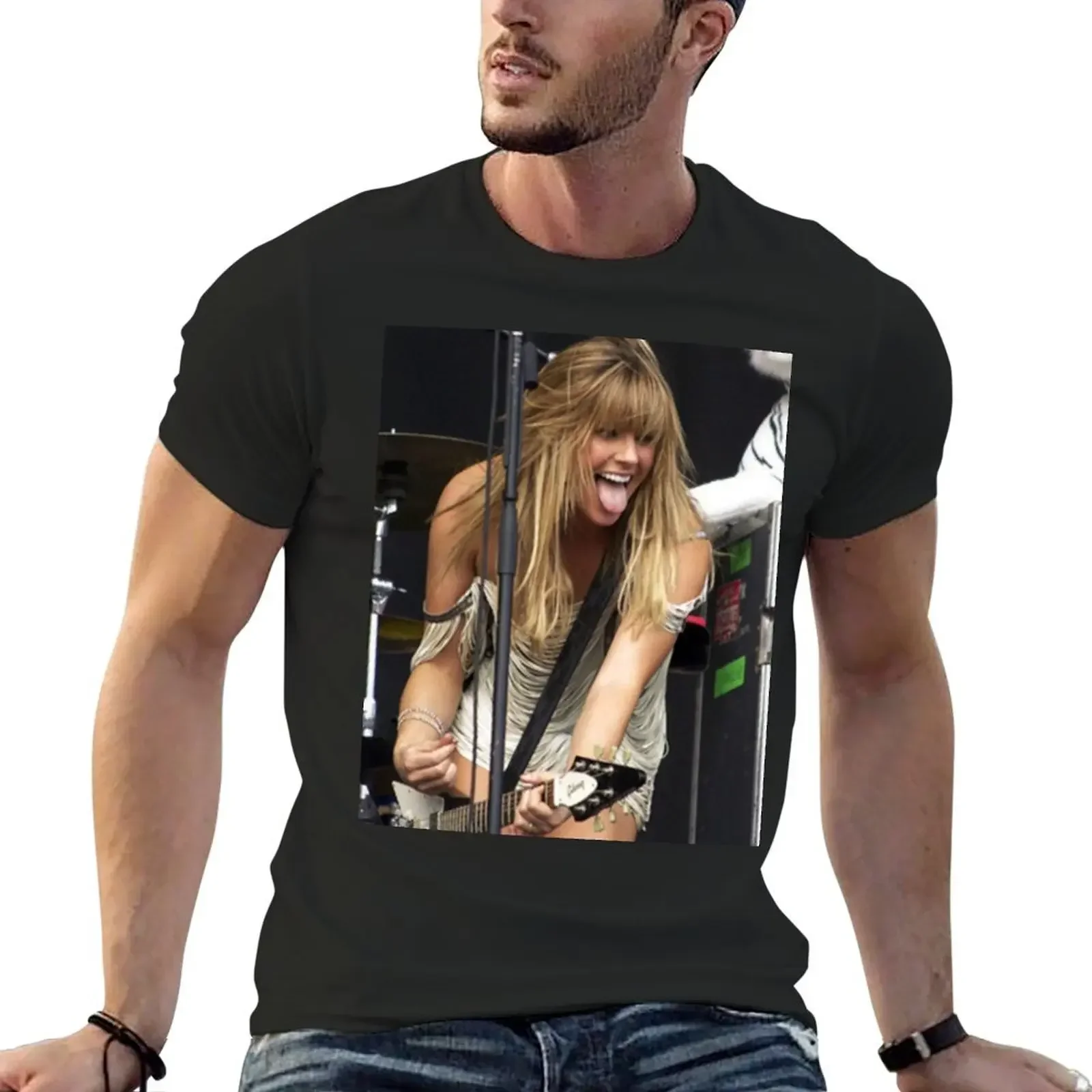 Grace Potter - Poster T-Shirt summer top cheap stuff mens clothing