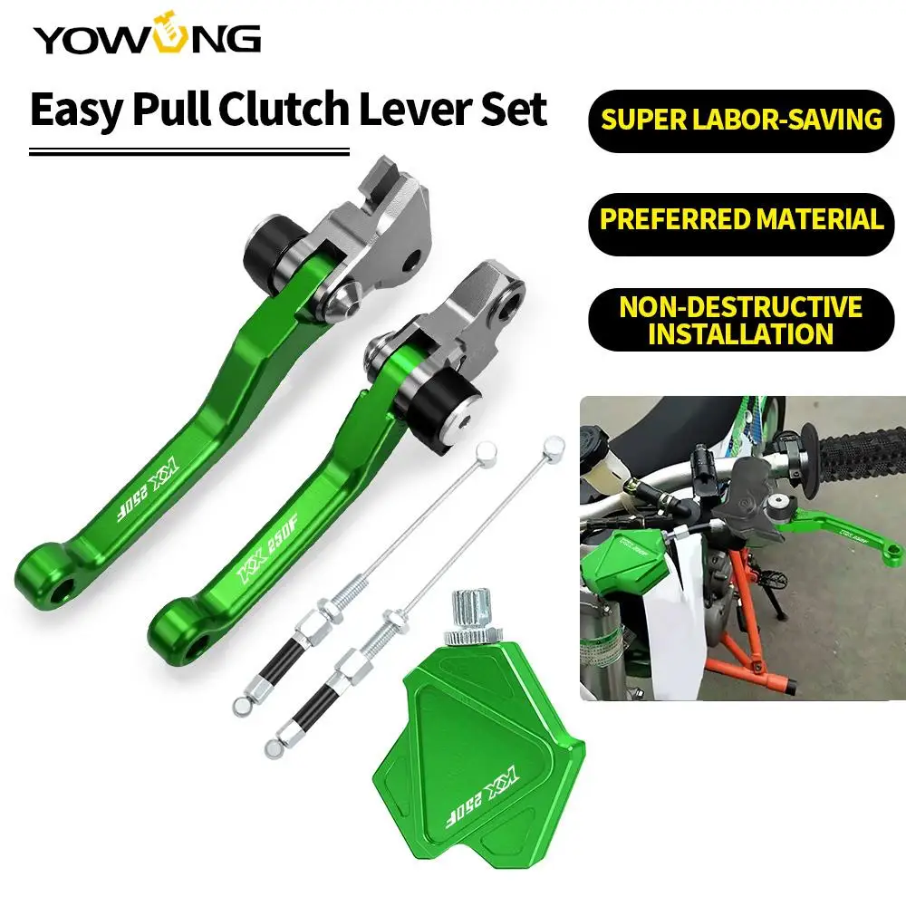 

Short Stunt Clutch Lever Easy Pull Cable System Brake Clutch Levers for KAWASAKI KX250F KX 250F 2013 2014 2015 2016 2017 2018