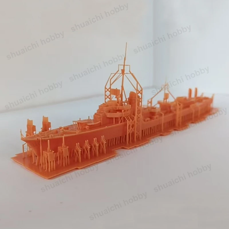 1Set 1/700 Scale T-61 Destroyer Static Model Ornament 3D Printed Simulation Warship Model Assembly Kit Uncolored DIY Ship Gifts