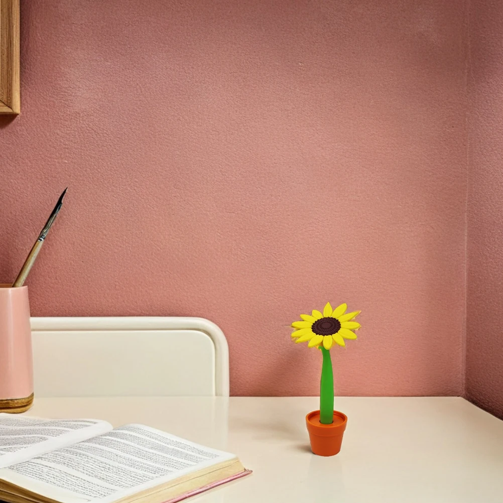 

Sunflower Ballpoint Pen Creative Floral Cute Artificial Flowers Soft Grip Smooth Writing Ideal Notes Letters Versatile Use