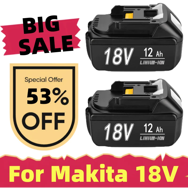 Large capacity spare lithium-ion battery for Makita BL1830 BL1830B BL1840 BL1840B BL1850 BL1860 power tool battery