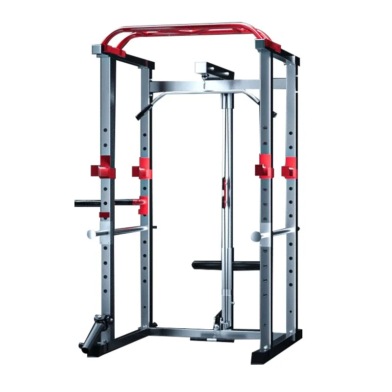 Factory Bulk Multi Functional Squat Rack Combo Smith Cable Crossover Power Rack Pully Gym Equipment Home Gym Functional Trainer