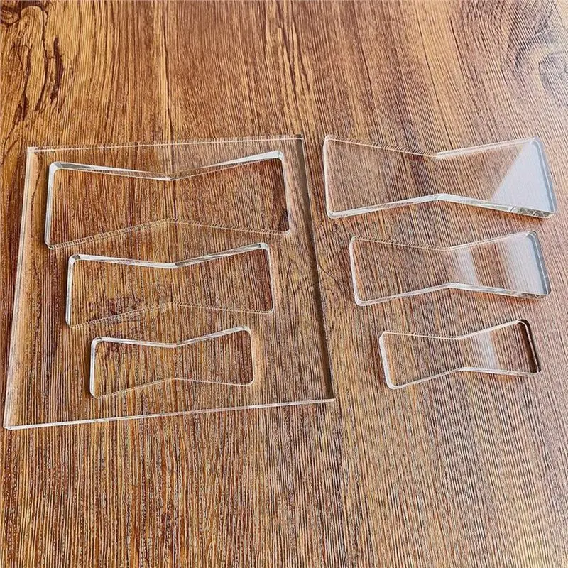 ABFI Transparent Acrylic Templates Bow Router Templates Butterflies Template Clear Router Template