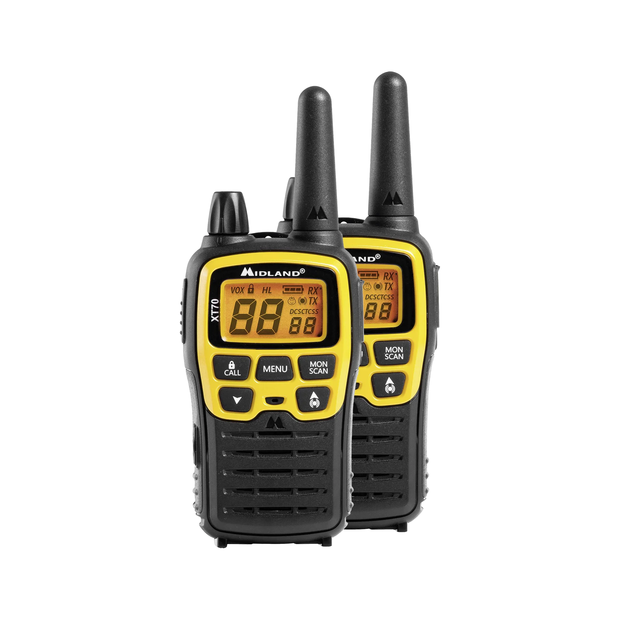 PMR MIDLAND XT70 handheld radios suitcase