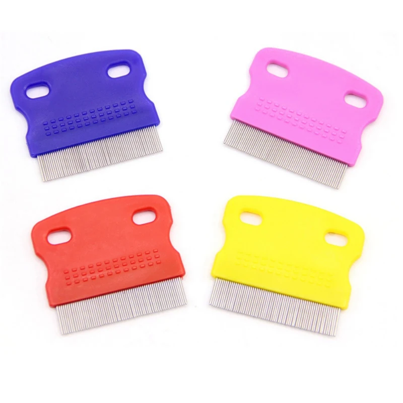 1/2PCS Flea Comb For Cat Dog Pet Stainless Steel Comfort Flea Hair Grooming Tools Pet Cat Dog Comb Removal Flea And Lice Brush