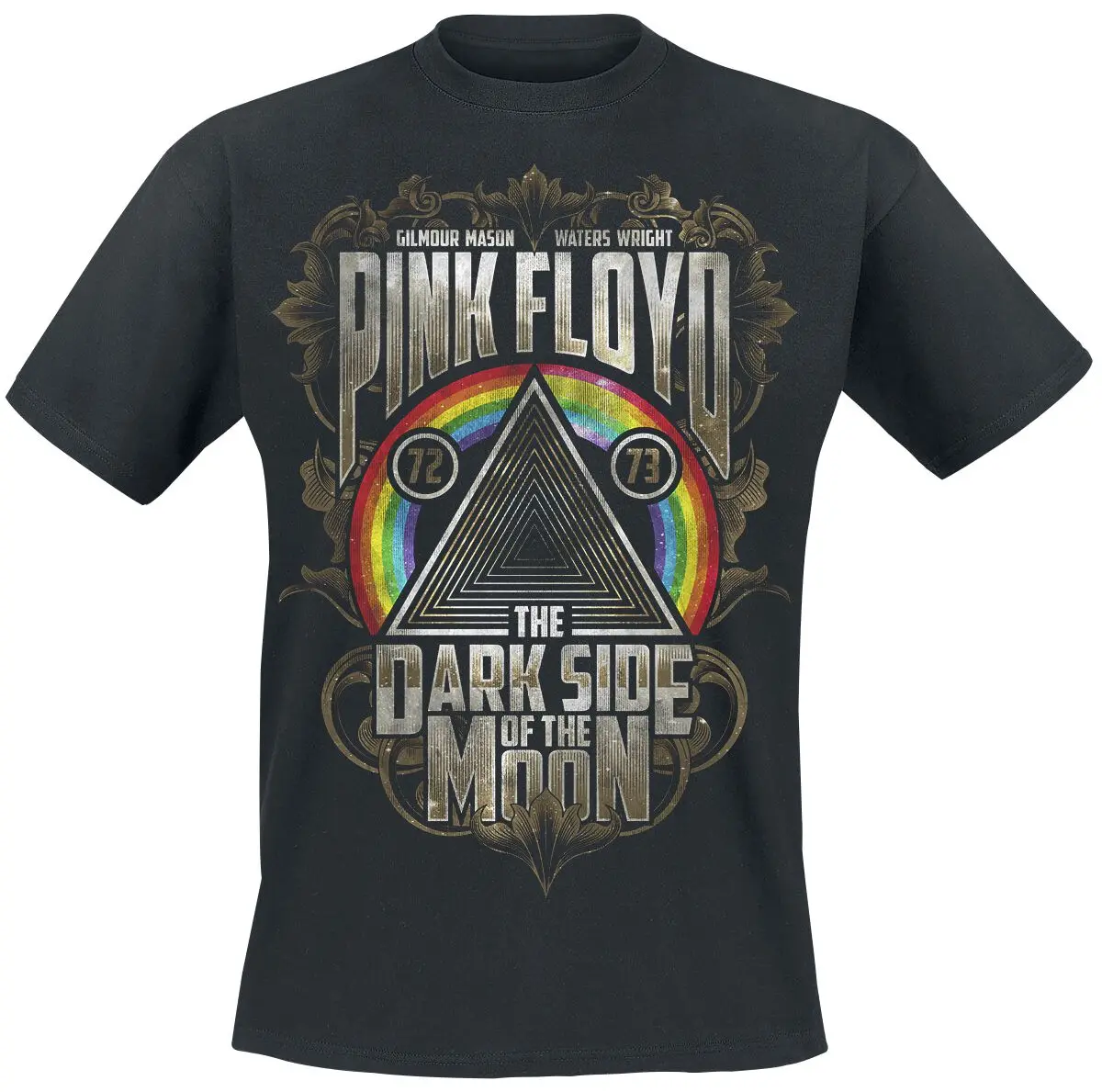 Nova Camiseta de Algodão com Estampa Pink Floyd Unissex, Manga Curta, Moda de Verão, Camiseta de Marca Luxuosa, Casual e Vintage