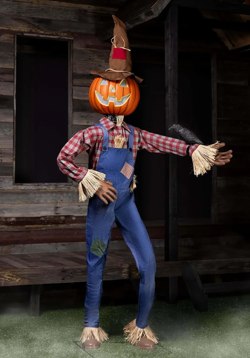 Costumes Animated Whimsical Pumpkin Scarecrow Halloween Decoration Standard