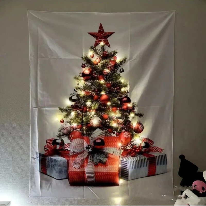 

Christmas decoration background cloth, Christmas decoration tapestry, Christmas background wall hanging cloth，Christmas pendant